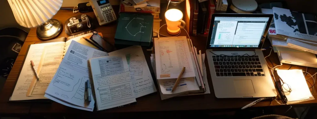 a person sitting at a desk 9685
